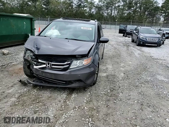 2016 Honda Odyssey EX-L with VIN 5FNRL5H60GB085888, listed as a Copart auction lot 50439075 with 167,129 mi miles and Salvage Title. Bid and sale history available at carsss.com. Image 12.