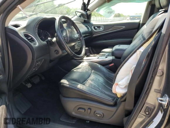 2015 Infiniti QX60 with VIN 5N1AL0MM8FC501858, listed as a Copart auction lot 54872445 with 175,937 mi miles and Salvage title. Bid and sale history available at DreamBid. Image 7.