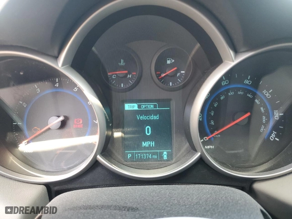 2016 Chevrolet Cruze Limited LS with VIN 1G1PC5SH6G7165213, listed as a Copart auction lot 51329115 with 171,374 mi miles and Salvage Title. Bid and sale history available at carsss.com. Image 9.