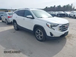 2020 GMC Terrain SLT z VIN 3GKALVEV3LL129245, wystawiony jako IAAI lot #42037672 z przebiegiem 112 996 mil mil oraz . Historia ofert i sprzedaży dostępna na DreamBid. Obrazek 1.