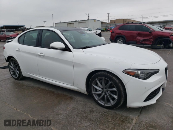 2022 Alfa Romeo Giulia with VIN ZARFAMAN6N7666308, listed as a Copart auction lot 85026984 with Not provided miles and Salvage title. Bid and sale history available at DreamBid. Image 4.