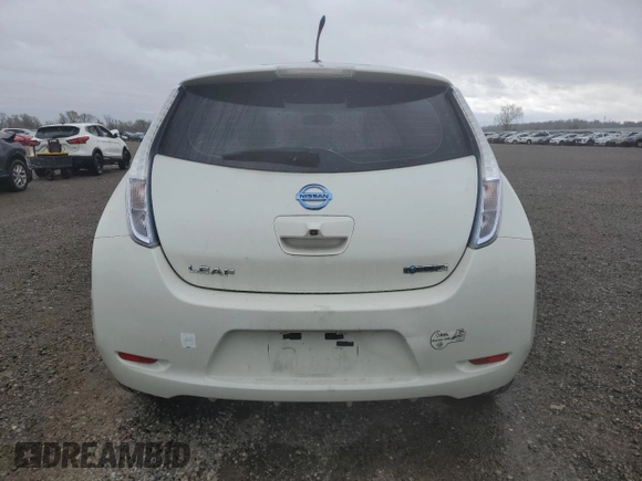 2011 Nissan LEAF SL-e with VIN JN1AZ0CPXBT004287, listed as a Copart auction lot 48035995 with 44,730 mi miles and Clean Title. Bid and sale history available at carsss.com. Image 6.