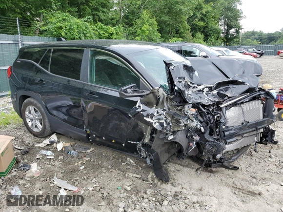 2021 GMC Terrain SLE with VIN 3GKALTEV8ML331424, listed as a Copart auction lot 61716814 with 8,814 mi miles and Salvage Title. Bid and sale history available at carsss.com. Image 4.