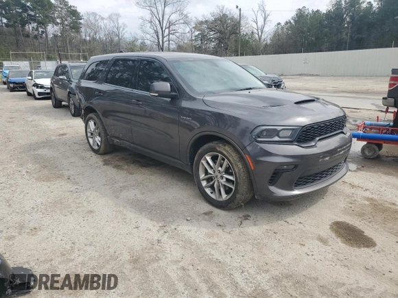2021 Dodge Durango R/T with VIN 1C4SDHCT5MC693816, listed as a Copart auction lot 47185905 with 78,064 mi miles and Salvage Title. Bid and sale history available at DreamBid. Image 4.