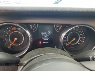 2022 Jeep Wrangler Unlimited Sport with VIN 1C4HJXDN6NW232539, listed as a Copart auction lot 52146025 with 29,571 mi miles and Salvage Title. Bid and sale history available at DreamBid. Image 9.