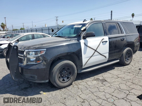 2019 Chevrolet Tahoe Commercial with VIN 1GNLCDEC2KR244186, listed as a Copart auction lot 61258355 with 161,858 mi miles and Clean title. Bid and sale history available at DreamBid. Image 1.