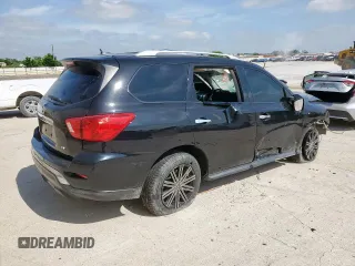 2017 Nissan Pathfinder S with VIN 5N1DR2MN8HC614311, listed as a Copart auction lot 55310065 with Not provided miles and Salvage title. Bid and sale history available at DreamBid. Image 3.
