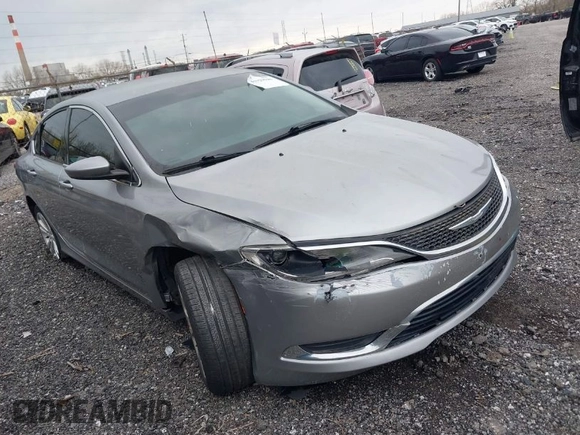 2015 Chrysler 200 Limited with VIN 1C3CCCAB6FN571322, listed as a IAAI auction lot 41929946 with 178,348 mi miles. Bid and sale history available at carsss.com. Image 1.