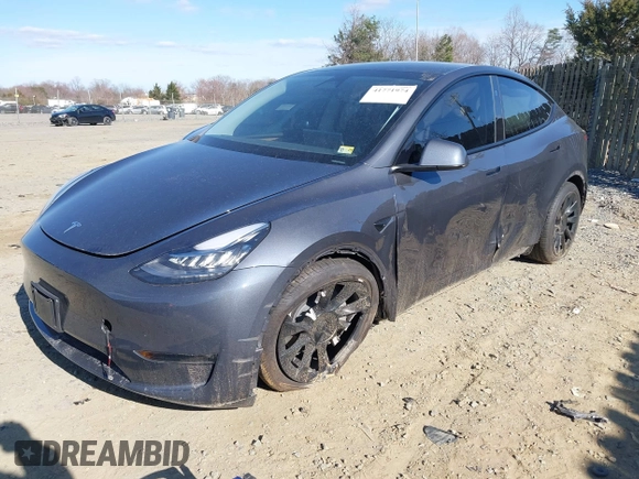 2023 Tesla Model Y Long Range with VIN 7SAYGDEE4PA145922, listed as a IAAI auction lot 41771974 with 22,670 mi miles. Bid and sale history available at carsss.com. Image 20.