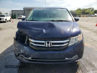 2014 Honda Odyssey EX-L with VIN 5FNRL5H65EB002081, listed as a Copart auction lot 53695675 with 138,769 mi miles and Salvage Title. Bid and sale history available at carsss.com. Image 5.