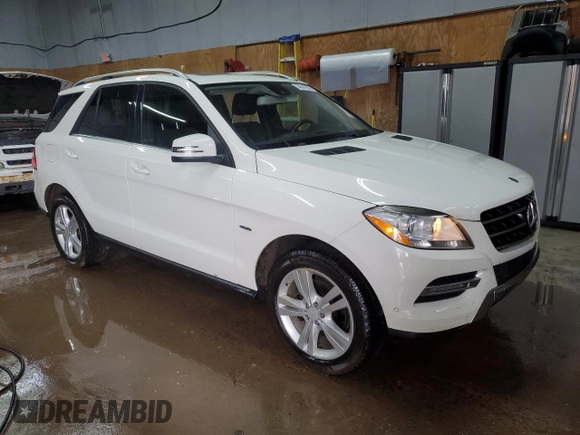 2012 Mercedes-Benz M ML 350 with VIN 4JGDA5HB9CA013647, listed as a Copart auction lot 54341265 with 167,514 mi miles and Clean Title. Bid and sale history available at carsss.com. Image 4.