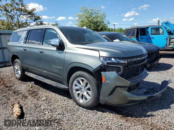 2023 Chevrolet Suburban Premier with VIN 1GNSKFKD0PR278738, listed as a Copart auction lot 56220235 with 58,718 mi miles and Non Repairable. Bid and sale history available at DreamBid. Image 4.