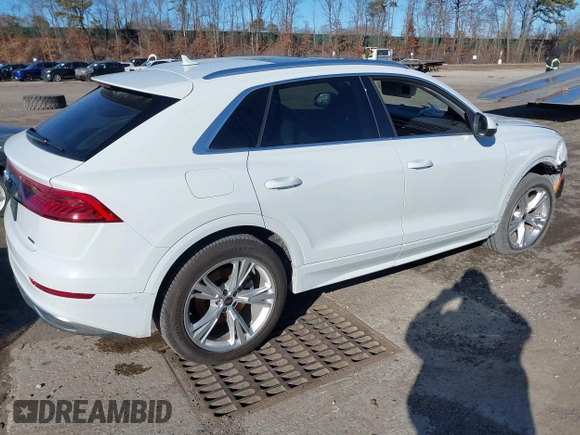 2023 Audi Q8 Premium with VIN WA1AVBF14PD022081, listed as a IAAI auction lot 41623196 with 8,432 mi miles and . Bid and sale history available at DreamBid. Image 4.