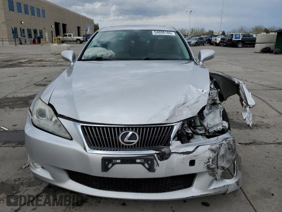 2010 Lexus IS 250 with VIN JTHCF5C2XA5041633, listed as a Copart auction lot 54698185 with 131,792 mi miles and Salvage title. Bid and sale history available at DreamBid. Image 5.
