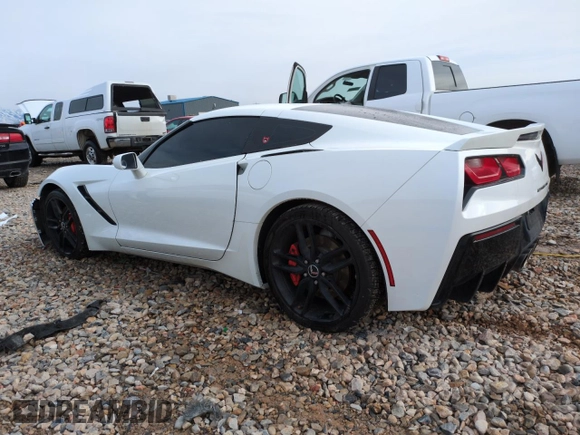 2015 Chevrolet Corvette 1LT with VIN 1G1YB2D72F5114859, listed as a Copart auction lot 46188535 with 107,082 mi miles and Salvage Title. Bid and sale history available at carsss.com. Image 2.