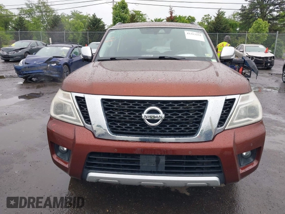 2018 Nissan Armada Platinum with VIN JN8AY2NE6J9731093, listed as a IAAI auction lot 42313252 with 125,617 mi miles and . Bid and sale history available at DreamBid. Image 12.