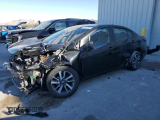2021 Nissan Versa SV with VIN 3N1CN8EVXML831244, listed as a Copart auction lot 46722685 with 75,837 mi miles and Salvage Title. Bid and sale history available at carsss.com. Image 1.