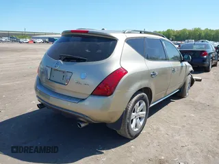 2006 Nissan Murano SL z VIN JN8AZ08W26W519631, wystawiony jako IAAI lot #42217836 z przebiegiem 223 079 mil mil oraz . Historia ofert i sprzedaży dostępna na DreamBid. Obrazek 4.
