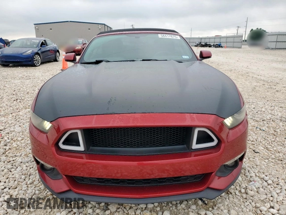 2015 Ford Mustang EcoBoost Premium with VIN 1FATP8UH5F5380428, listed as a Copart auction lot 58417675 with 91,201 mi miles and Salvage title. Bid and sale history available at DreamBid. Image 5.
