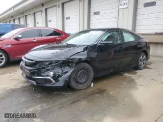 2020 Honda Civic Sedan LX with VIN 19XFC2F65LE027005, listed as a Copart auction lot 44214155 with NaN miles and Salvage Title. Bid and sale history available at carsss.com. Image 1.