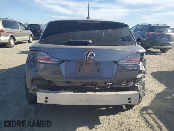 2013 Lexus CT 200h with VIN JTHKD5BH8D2167566, listed as a Copart auction lot 63440655 with 93,424 mi miles and Salvage title. Bid and sale history available at DreamBid. Image 6.