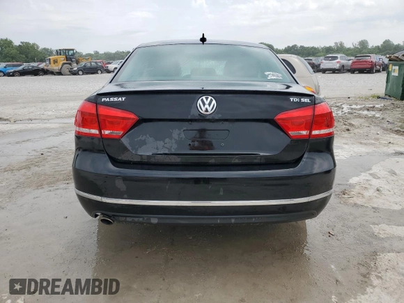 2014 Volkswagen Passat SEL Premium with VIN 1VWCN7A30EC036693, listed as a Copart auction lot 59156245 with 136,939 mi miles and Salvage title. Bid and sale history available at DreamBid. Image 6.