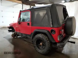 1999 Jeep Wrangler SE with VIN 1J4FY29P0XP493429, listed as a Copart auction lot 44254515 with 0 mi miles and Salvage Title. Bid and sale history available at carsss.com. Image 2.