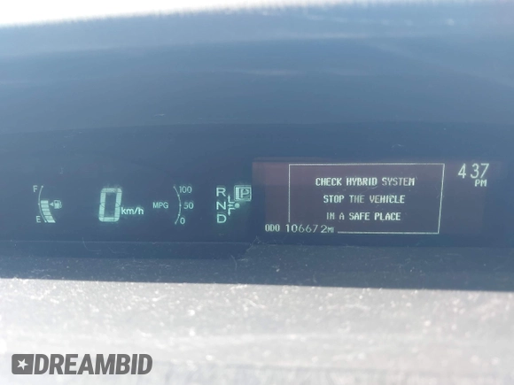 2013 Toyota Prius One with VIN JTDKN3DU4D1733094, listed as a IAAI auction lot 42023958 with 106,672 mi miles. Bid and sale history available at carsss.com. Image 16.