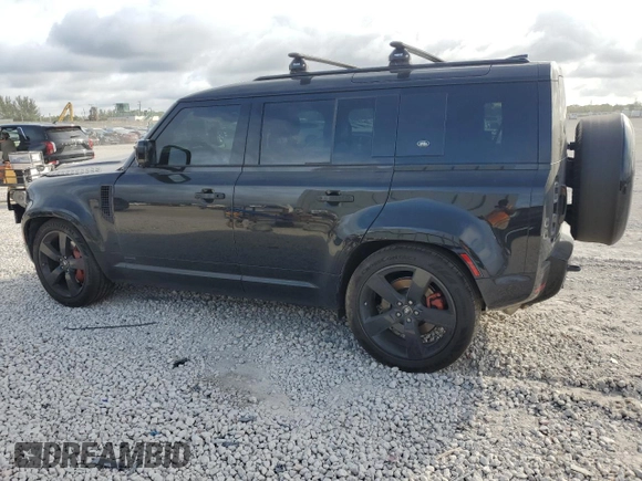 2024 Land Rover Defender X with VIN SALEXEEU0R2261987, listed as a Copart auction lot 46060625 with 5,062 mi miles and Salvage title. Bid and sale history available at DreamBid. Image 2.