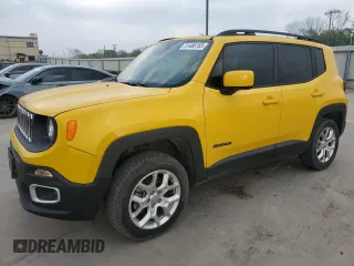2017 Jeep Renegade Latitude with VIN ZACCJBBB9HPF02614, listed as a Copart auction lot 51486155 with 81,657 mi miles and Salvage Title. Bid and sale history available at carsss.com. Image 1.