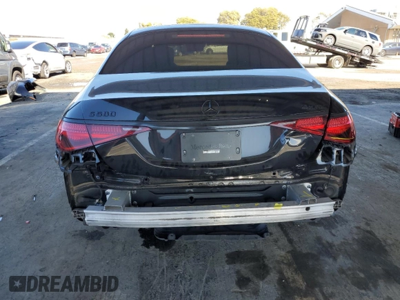 2023 Mercedes-Benz S-Class S 580 with VIN W1K6G7GB9PA176965, listed as a Copart auction lot 48893445 with 27,174 mi miles and Salvage Title. Bid and sale history available at carsss.com. Image 6.