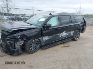 2024 Cadillac Escalade ESV 4WD Sport z VIN 1GYS4PKL8RR380625, wystawiony jako IAAI lot #42006085 z przebiegiem 12 081 mil mil oraz . Historia ofert i sprzedaży dostępna na DreamBid. Obrazek 2.