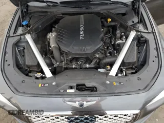 2021 Genesis G70 3.3T with VIN KMTG74LE1MU074276, listed as a Copart auction lot 78747054 with 49,745 mi miles and Salvage Title. Bid and sale history available at carsss.com. Image 11.