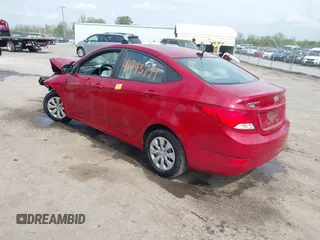 2017 Hyundai Accent SE with VIN KMHCT4AE3HU376150, listed as a IAAI auction lot 41943771 with 1 mi miles. Bid and sale history available at carsss.com. Image 3.
