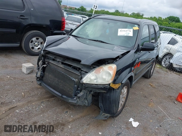 2005 Honda CR-V EX with VIN JHLRD788X5C010493, listed as a IAAI auction lot 42214776 with 166,468 mi miles and . Bid and sale history available at DreamBid. Image 2.