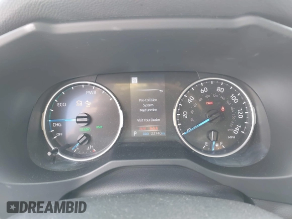 2022 Toyota RAV4 Hybrid SE with VIN JTM16RFV0ND070012, listed as a IAAI auction lot 42244604 with 22,740 mi miles and . Bid and sale history available at DreamBid. Image 16.
