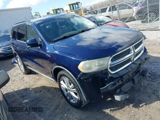 2012 Dodge Durango Crew with VIN 1C4RDHDGXCC260149, listed as a IAAI auction lot 41522874 with 379,591 mi miles and . Bid and sale history available at DreamBid. Image 1.