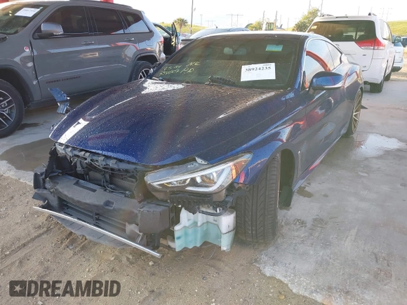 2017 Infiniti Q60 Sport with VIN JN1EV7EL6HM554007, listed as a IAAI auction lot 38924235 with 99,776 mi miles and . Bid and sale history available at carsss.com. Image 22.