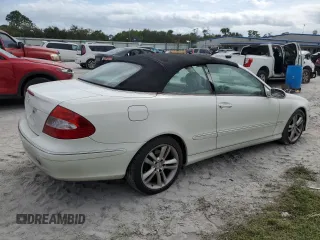 2007 Mercedes-Benz CLK 350 with VIN WDBTK56F67F211595, listed as a Copart auction lot 76596154 with 158,864 mi miles and Salvage Title. Bid and sale history available at DreamBid. Image 3.