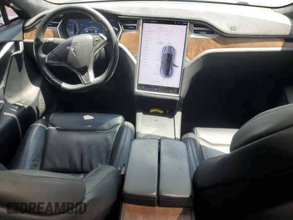 2017 Tesla Model S 100D with VIN 5YJSA1E24HF191280, listed as a Copart auction lot 62598095 with 57,262 mi miles and Clean title. Bid and sale history available at DreamBid. Image 8.