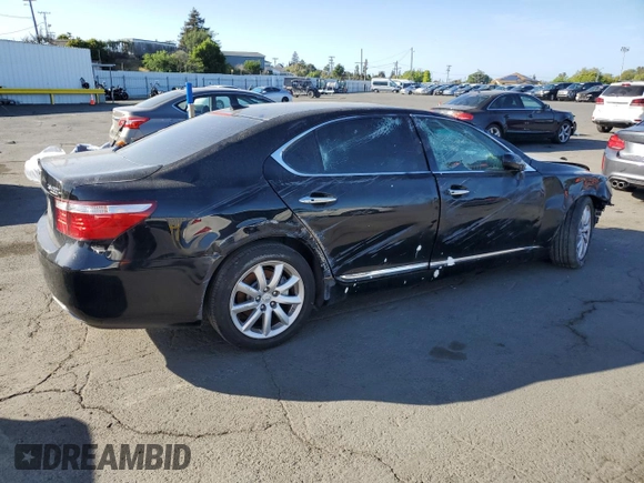 2008 Lexus LS 460 L with VIN JTHGL46F985027252, listed as a Copart auction lot 54337865 with Not provided miles and Non repairable. Bid and sale history available at DreamBid. Image 3.
