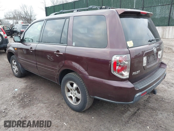 2007 Honda Pilot EX-L with VIN 2HKYF18547H540634, listed as a IAAI auction lot 41794248 with 162,983 mi miles. Bid and sale history available at carsss.com. Image 3.