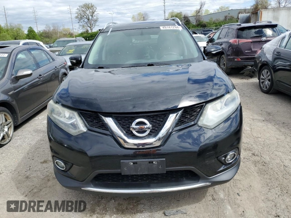 2014 Nissan Rogue SL with VIN 5N1AT2MV5EC780205, listed as a Copart auction lot 49141294 with 180,090 mi miles and Salvage Title. Bid and sale history available at carsss.com. Image 5.