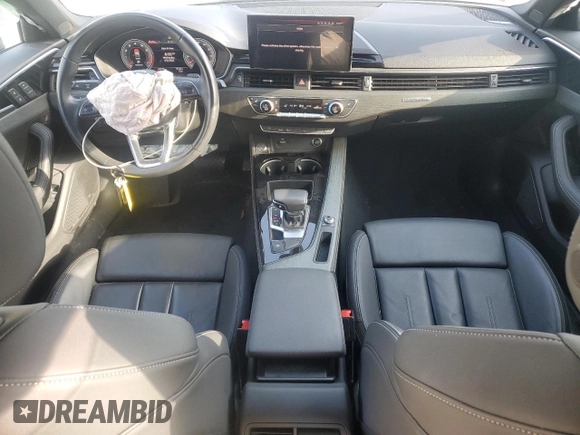 2023 Audi A4 S line Premium Plus with VIN WAUEAAF42PA020089, listed as a Copart auction lot 50093875 with 43,576 mi miles and Salvage Title. Bid and sale history available at DreamBid. Image 8.