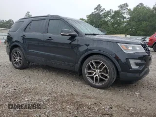 2016 Ford Explorer Sport with VIN 1FM5K8GT2GGC06478, listed as a Copart auction lot 57241875 with 153,657 mi miles and Salvage title. Bid and sale history available at DreamBid. Image 4.