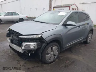 2019 Hyundai Kona Electric Limited with VIN KM8K33AG1KU022271, listed as a IAAI auction lot 41355290 with 43,136 mi miles. Bid and sale history available at carsss.com. Image 2.