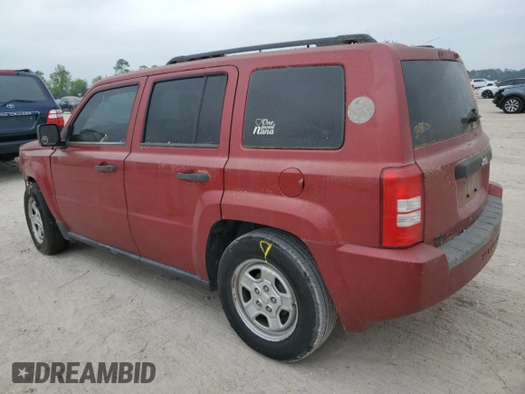 2009 Jeep Patriot Sport z VIN 1J4FT28A49D122175, wystawiony jako Copart lot #51518055 z przebiegiem 127 815 mil mil oraz Szkoda całkowita • Salvage title. Historia ofert i sprzedaży dostępna na DreamBid. Obrazek 2.