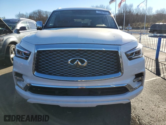2022 Infiniti QX80 SENSORY with VIN JN8AZ2BEXN9291256, listed as a Copart auction lot 77907584 with 36,254 mi miles and Salvage Title. Bid and sale history available at carsss.com. Image 5.