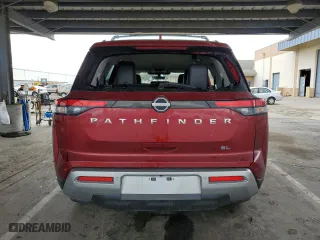 2024 Nissan Pathfinder SL with VIN 5N1DR3CAXRC206771, listed as a Copart auction lot 48818065 with 21,339 mi miles and Salvage Title. Bid and sale history available at carsss.com. Image 6.