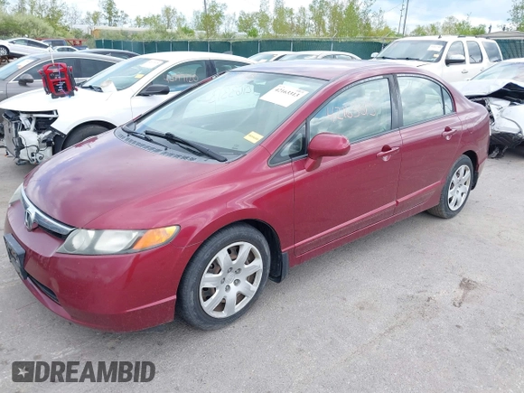 2008 Honda Civic LX with VIN 1HGFA16508L087331, listed as a IAAI auction lot 42163313 with 92,021 mi miles and . Bid and sale history available at DreamBid. Image 2.